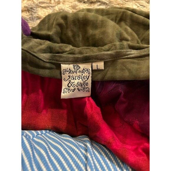 Parsley Sage Womens Tunic Artsy L Tiedye Boho Contemporary Y2K Hippie‎ - Picture 7 of 7